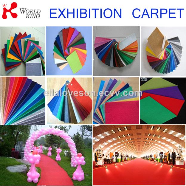 Colourful exhibition carpet