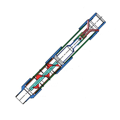 Spiral gas anchor