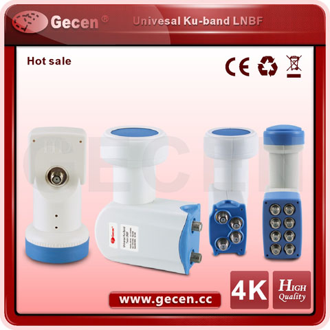 2016 Gecen KuBand twin LNBF Low noise 10701275 Analog and Digital reception GKF2162