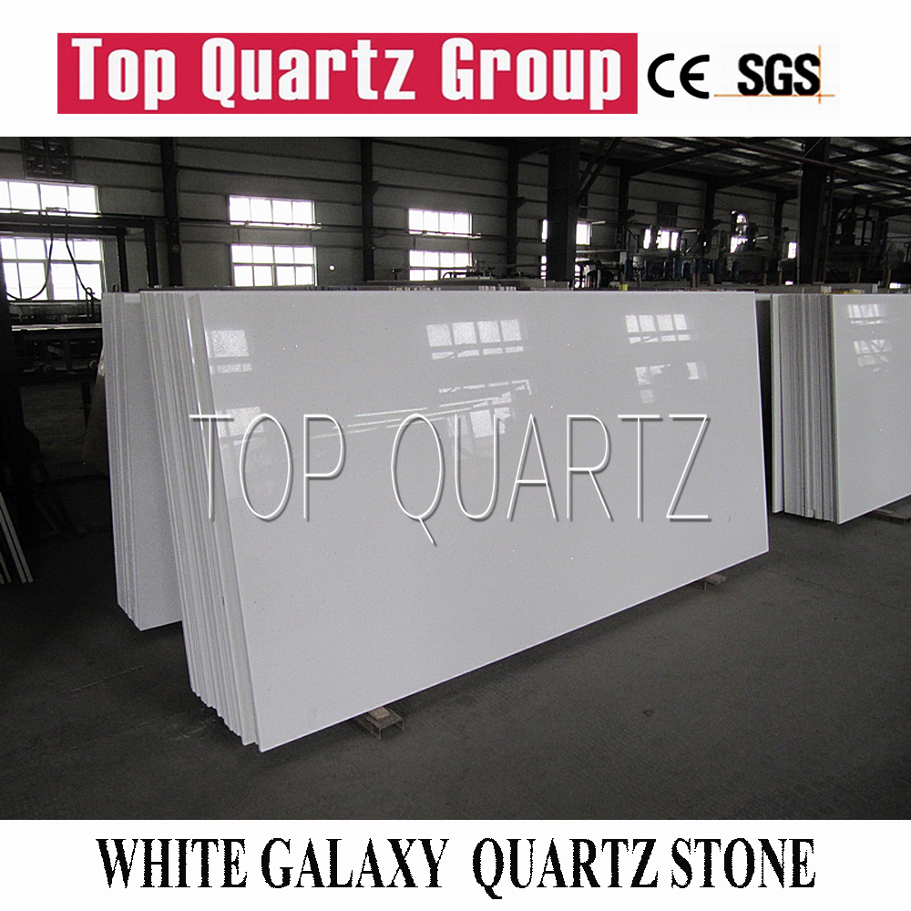 White galaxy quartz stone slabs
