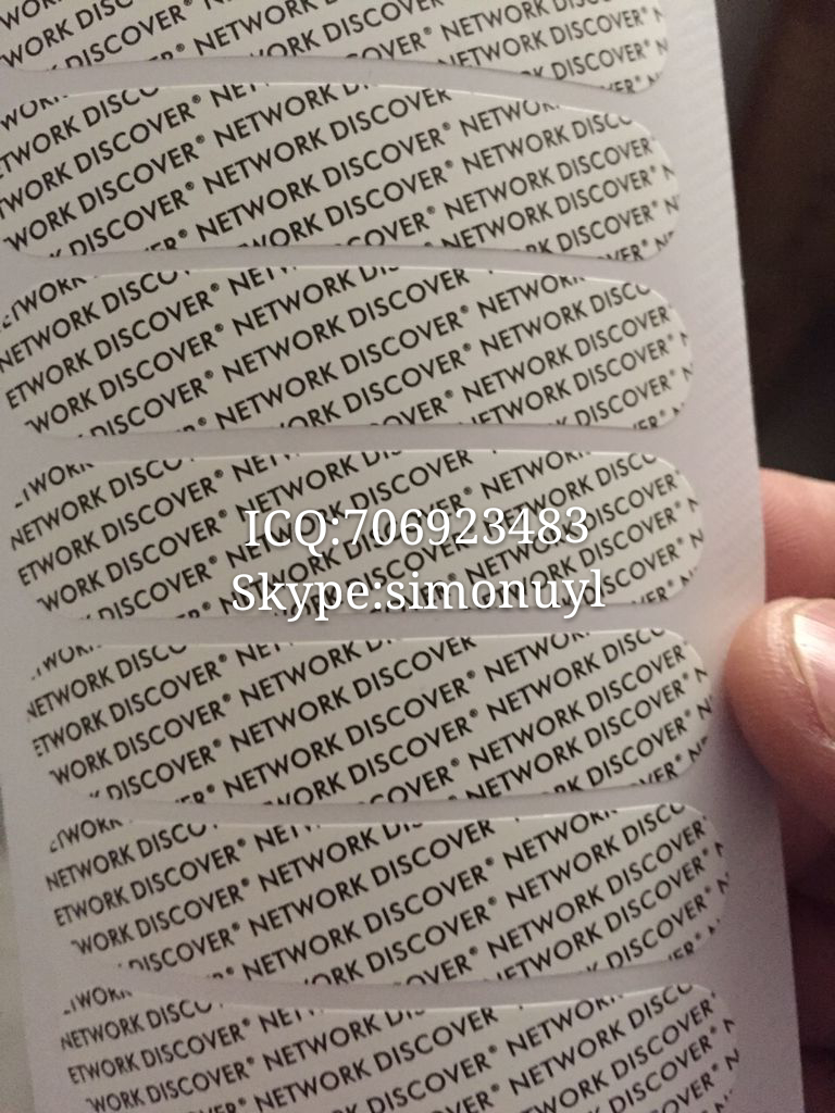 Visa Master Card Amex Discover Signature Panel Sticker