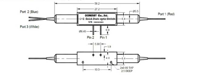 1x2 soildstate fiber optical switch