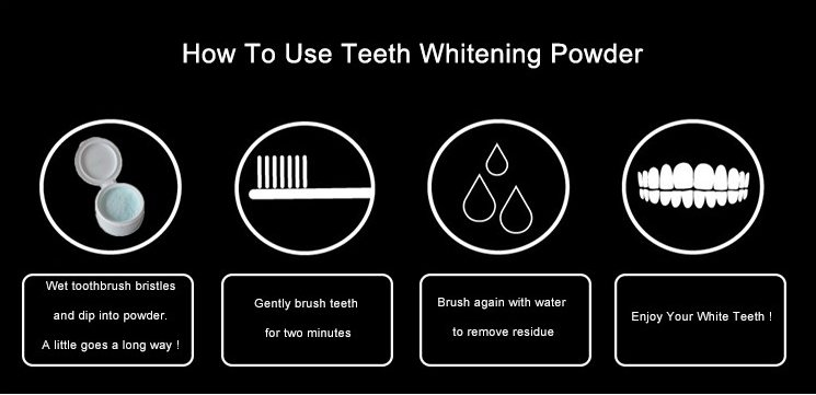 Professional home use 30g bleaching tooth powder teeth whitening powder for sale