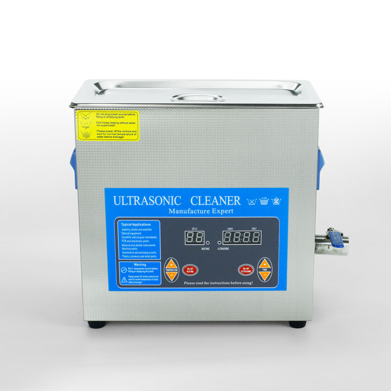 6L full stainless steel digital ultrasonic cleaning machine for school lab