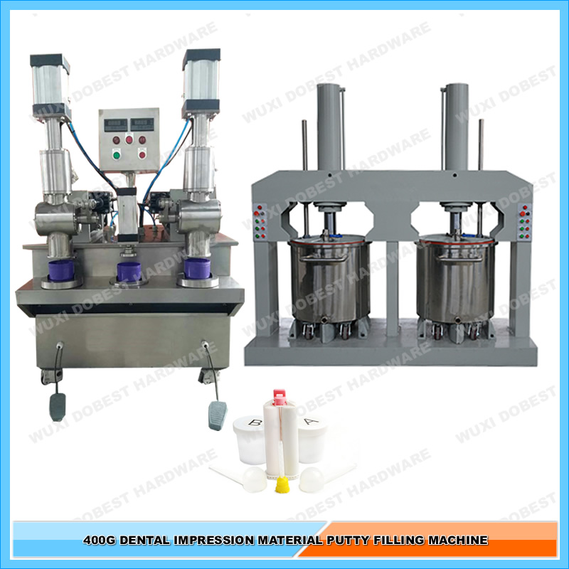 Dental Impression Material Silicone Putty 50ml 11 Dual component Cartridge Filling Machine