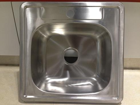 Large bowl satin kitchen sink without faucet WY2120
