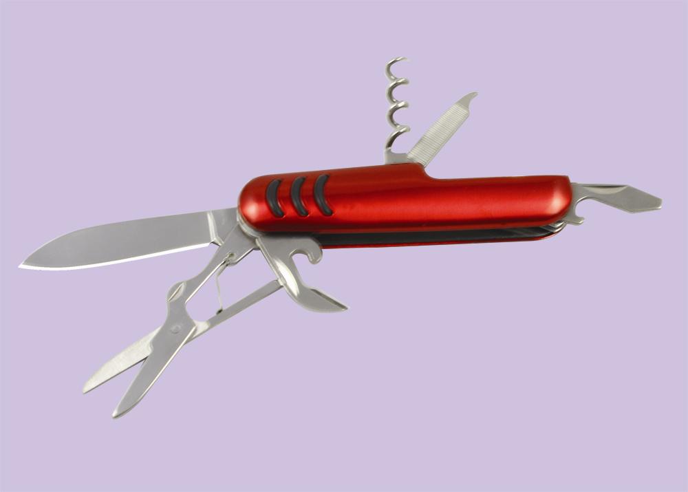 Multi tool multi knife pocket knife corkscrew