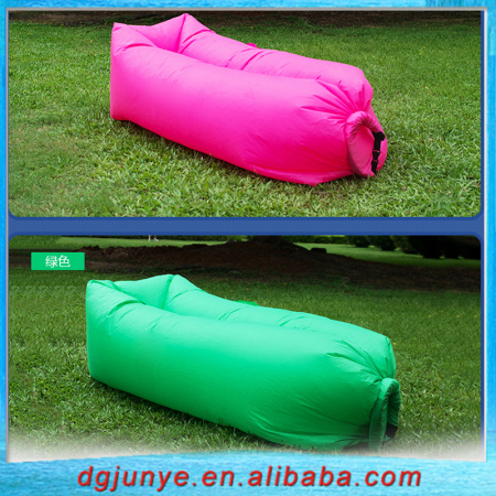 Outdoor Nylon Inflatable Lazy Sleeping Sofa Bag