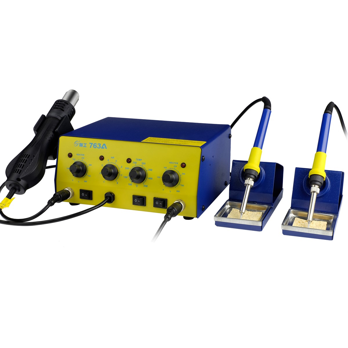 YAOGONG 763A 2 in 1SMD soldering iron station with hot air desoldering gun