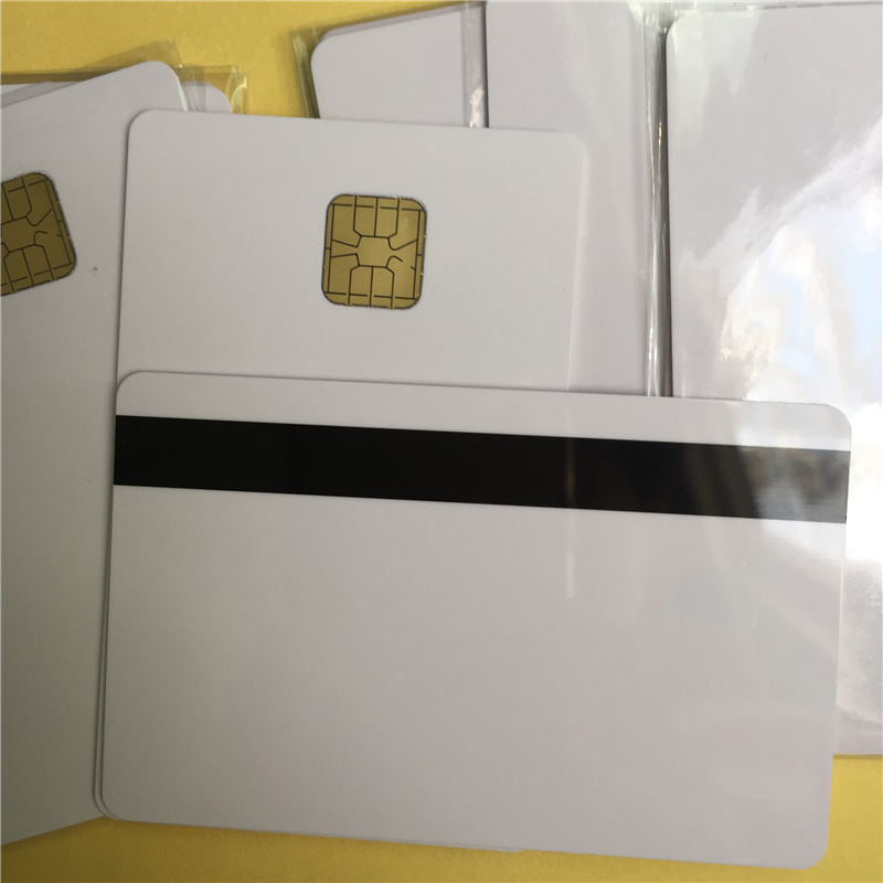 big chip PVC blank card with 2 track Magnetic Stripe