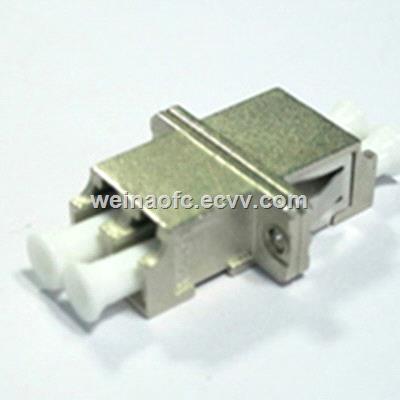 Fiber Optic Adapter LCLC Duplex Metal Body Zirconia Sleeve