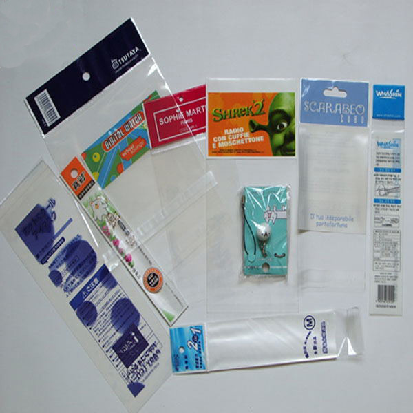 Custom Logo Printed Transparent OPP Header Bag