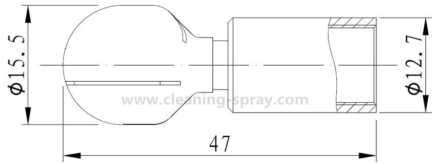 Micro whirly 18 BSPP sanitary rotary spray ball for CIP system