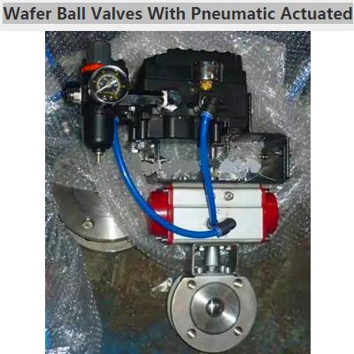 Wafer Ball Valves With Pneumatic Actuated