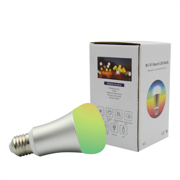 7W Wifi Smart LED light Bulb16 million color lamp Adjustable Multicolor DimmableWorks with iPhone iPad Android Phone