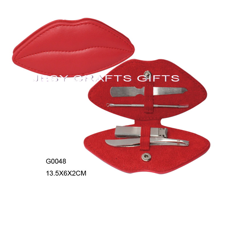 new arrival red lip manicure setG0048
