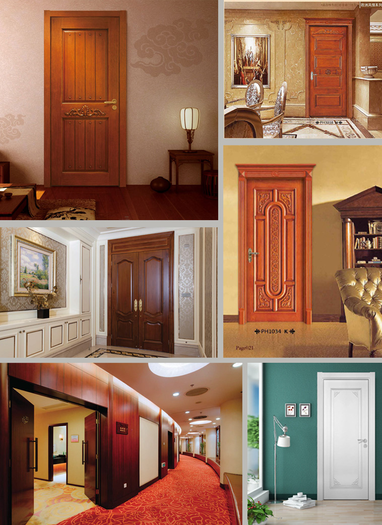 Customize wooden door for hotelvilla project