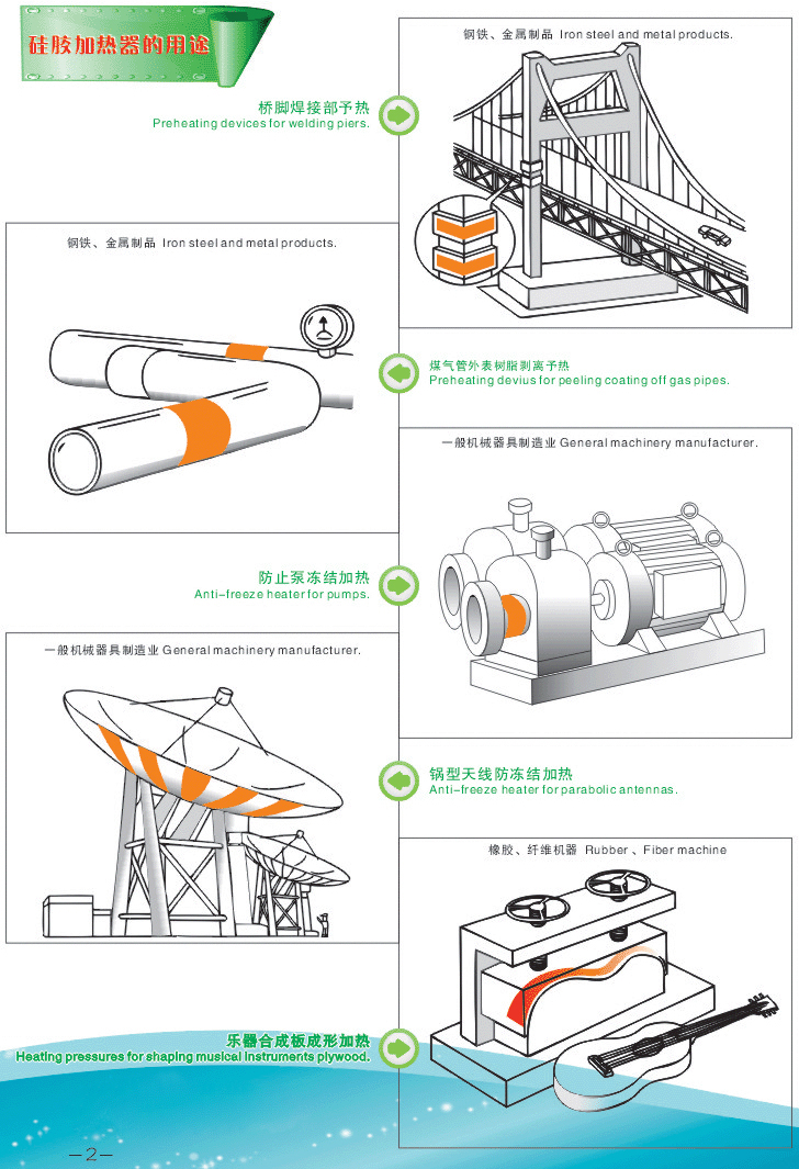 Flexible Silicone Rubber Heater Pad