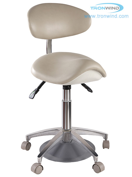 Foot activated saddle chair TS07 Foot Control Chair Saddle Chair Dnetal Stool Operating Stool