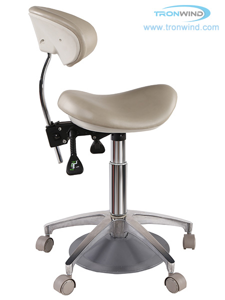 Foot activated saddle chair TS07 Foot Control Chair Saddle Chair Dnetal Stool Operating Stool