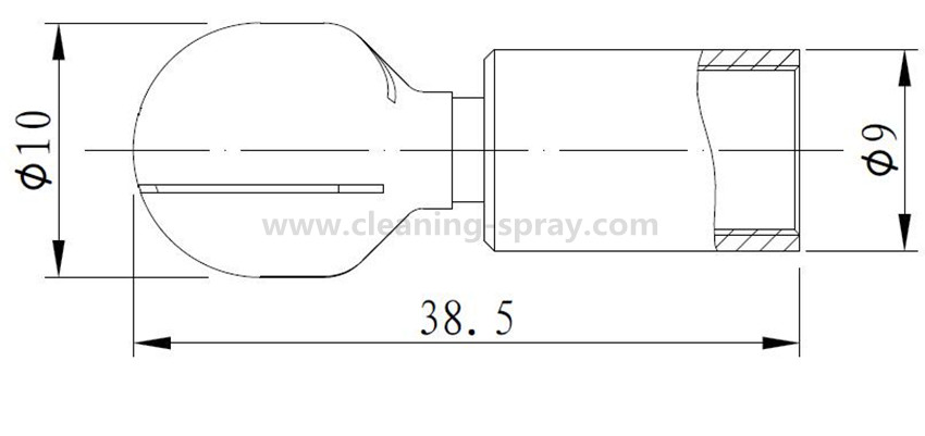 10mm Micro whirly CIP rotary spray head