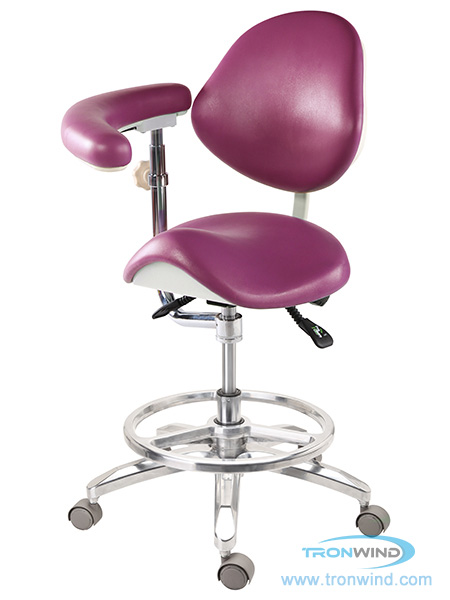 Saddle Chair with Armrest TS09 Ergonomic Chair Saddle Stool Ophthalmic Chair