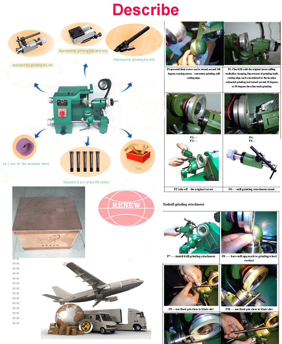 Universal Cutter Grinder Machine for Sharpening Cutter End Mill Drill Cutter