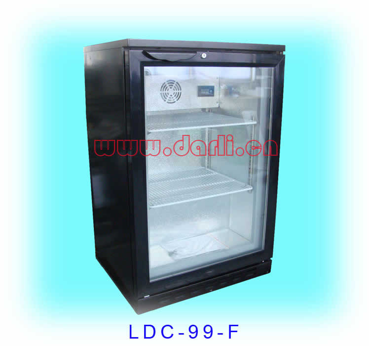 Glass door freezer