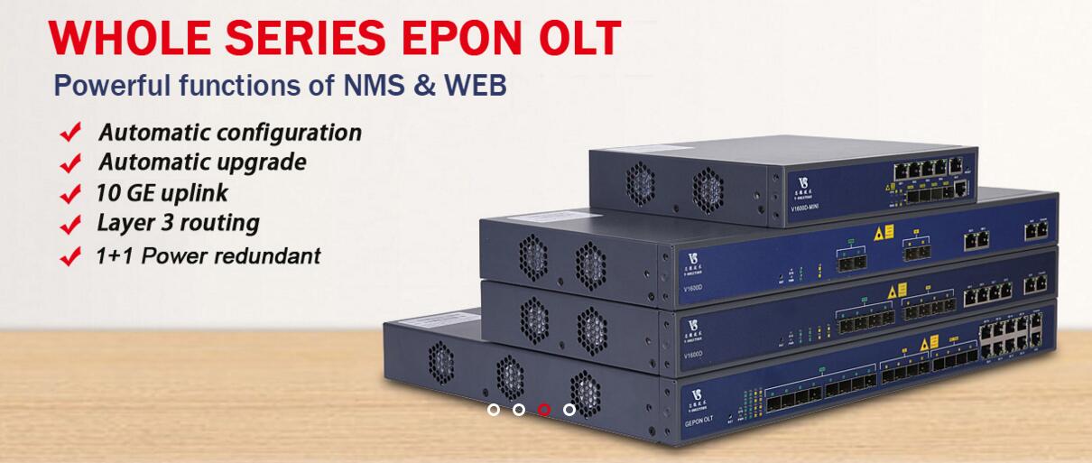 FTTH GEPON 1U 19inch 3 Layer Route 8 SFP or SFP and 8GE Uplink 8 Pon Ports 164 Splitting Ratio EPON OLT with SNMP