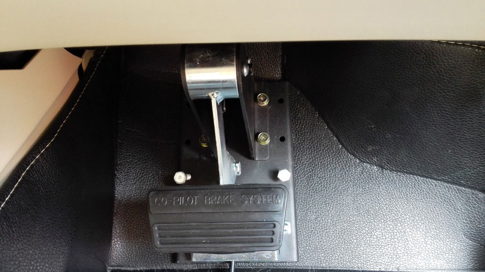 universal auto commander brake for driving instructor on passenger side