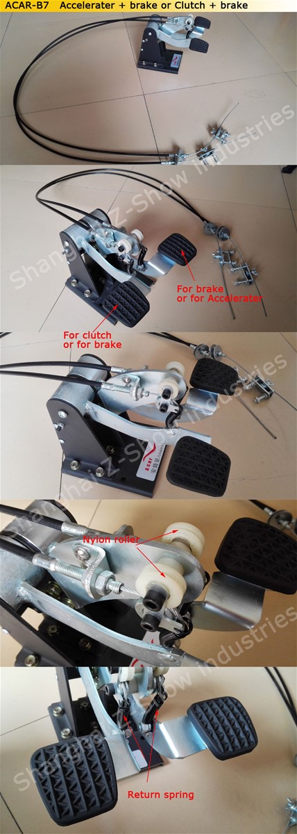 universal auto double brake for driving instructor on passenger side