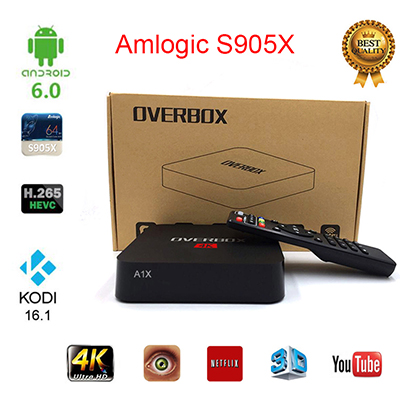 OVERBOX A1X A3X s905x S912 android 60 tv box