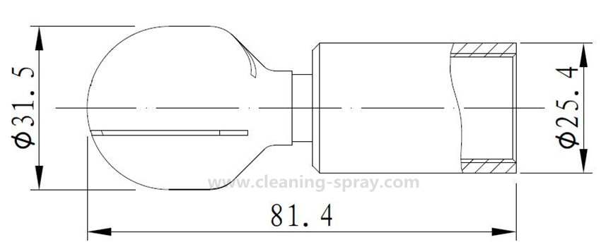 12 316Lss tank cleaning rotary spray ball for CIP system
