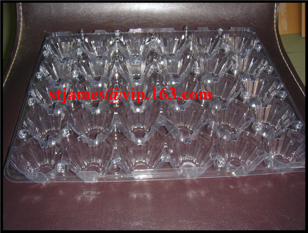 Sales Promotion Economical Strong PVC 30 Cavities Egg Pack with Separate Cover