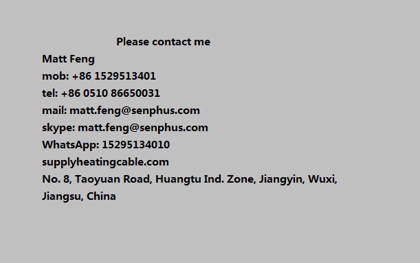 Professional Manufacturer of pipe heating cable