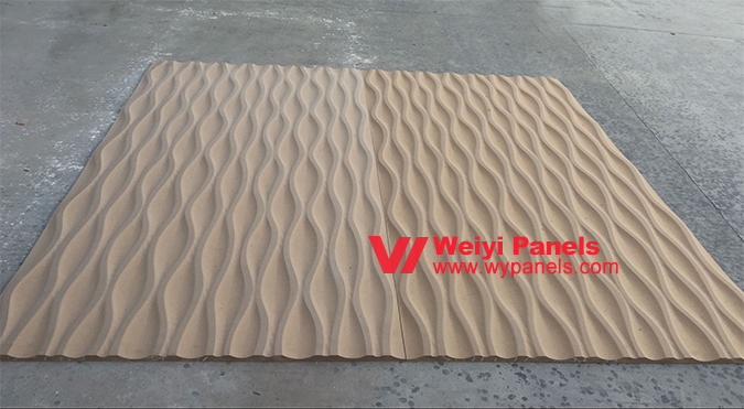 3D Wall Panels in Office Restaurant Wave Wall WY365