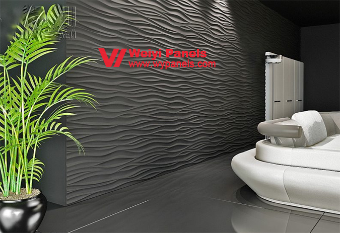 3D Wall Panels in Home Wave Wall 3d Effect WY321