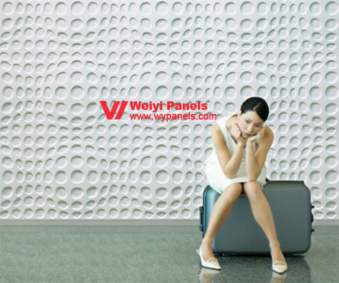 3D Wall Panels in Restaurant Background Wall WY168