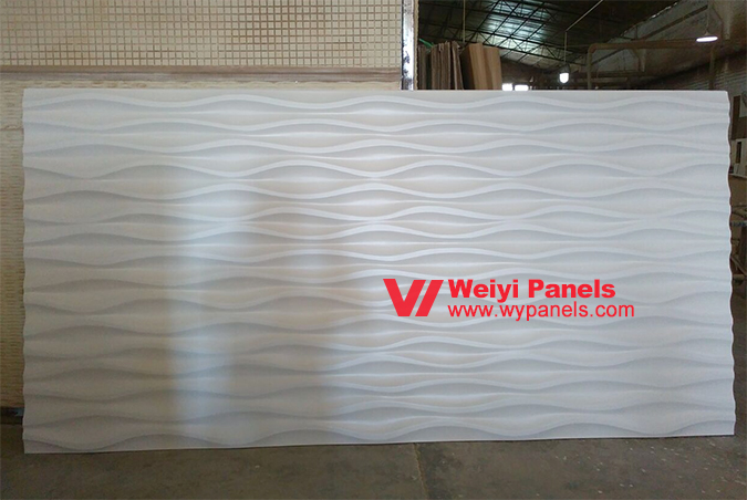 3D Wall Panels in Office Restaurant Wave Wall WY365