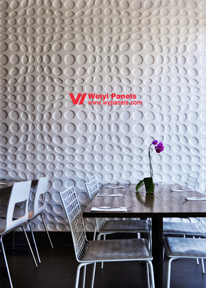 3D Wall Panels in Restaurant Background Wall WY168