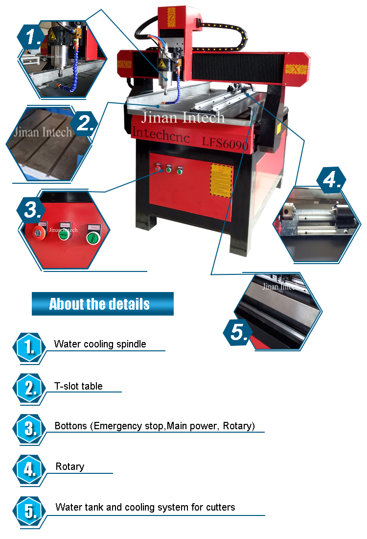 High Efficiency 600900mm wood CNC router machine