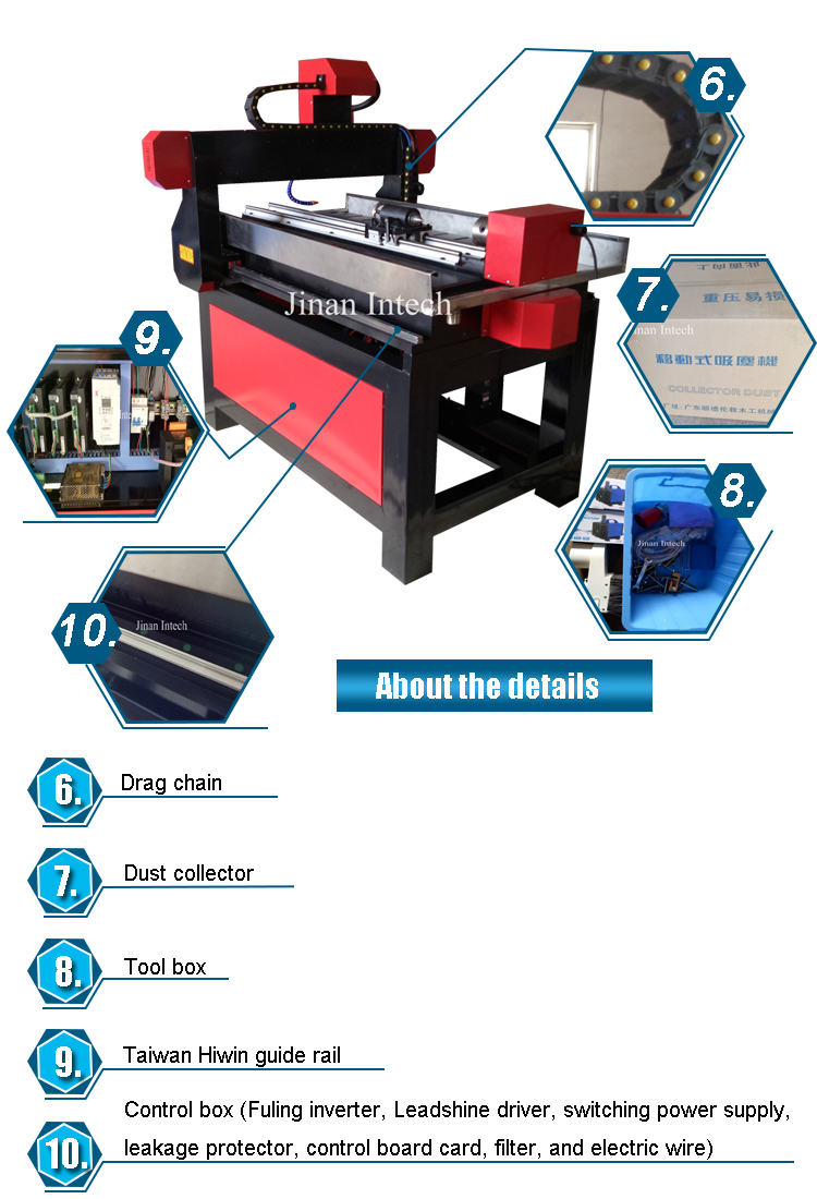 High Efficiency 600900mm wood CNC router machine