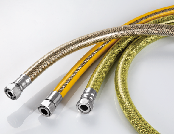 EN14800 CE standard safe stainless steel flexible gas pipe with PVC cover
