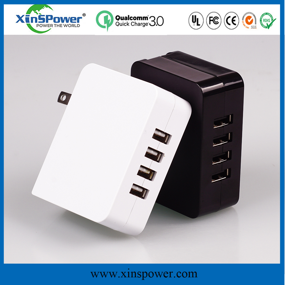 4 PORTS US PLUG DESKTOP USB CHARGER WITH SMART IC