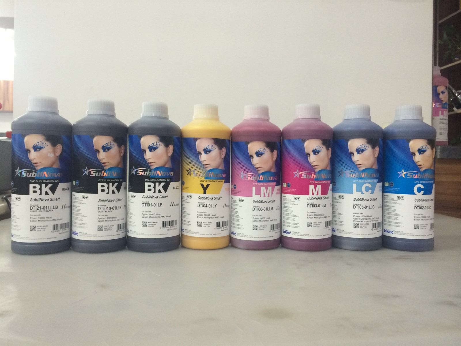 Original Korean Inktec SubliNova Advanced dye sublimation ink for Polyester and polyamide fabrics