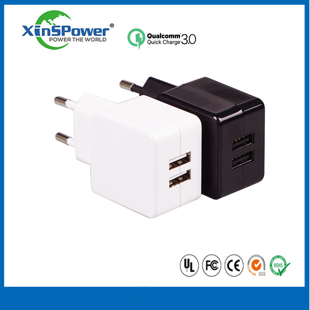 2 USB Ports EU plug OEM travel Charger