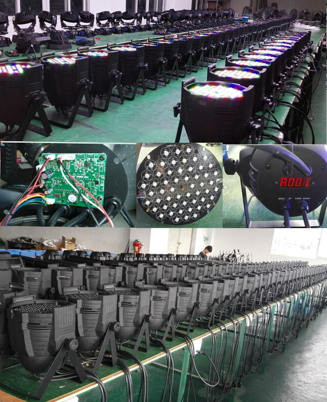 54PCS3W LED PAR 54 RGBW Light 545W waterproof LED PAR Stage Light