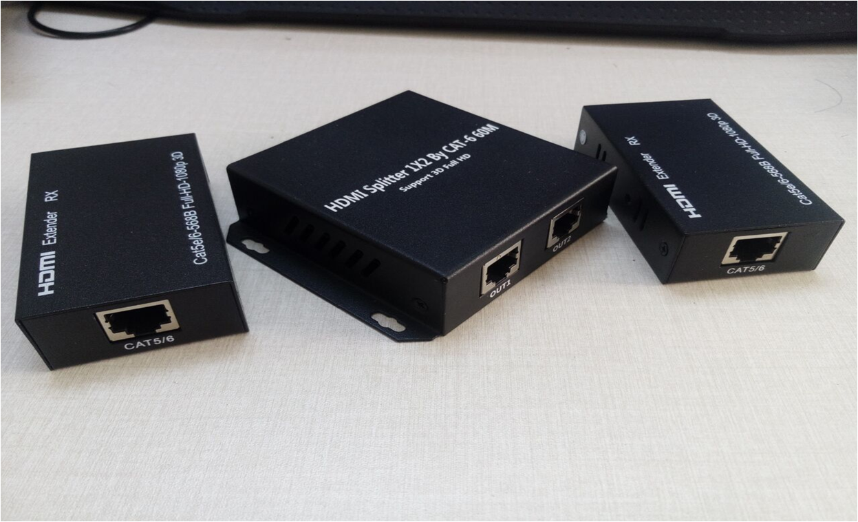 60m HDMI 1X2 splitter Extender by cat 5E6