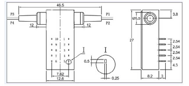 2X2B MINI OPTICAL SWITCH 2X2B FIBER OPTICAL SWITCH HIGH STABILITY