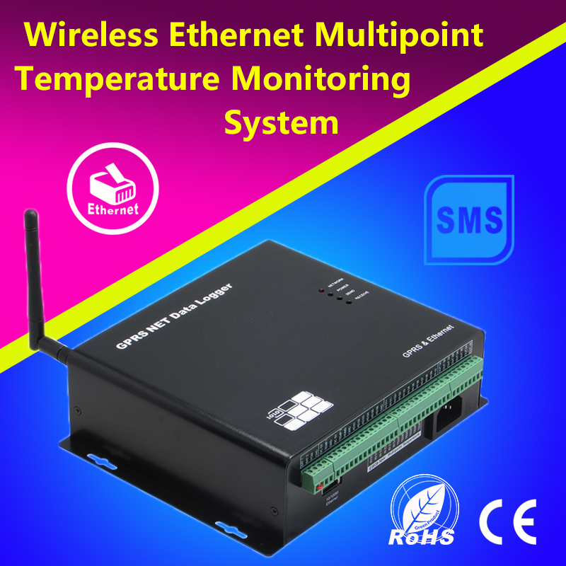 Wireless Ethernet Multipoint Temperature Monitoring System ethernet recorder